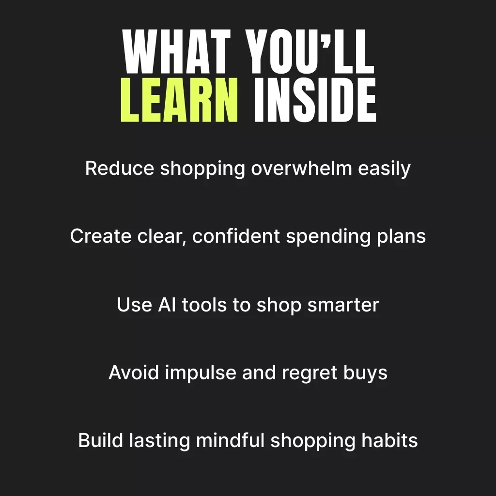How to Shop Without Anxiety and Still Save Smart | Black Friday How to Shop Without Anxiety Guide | Digital Download for Mindful and Smart Shoppers