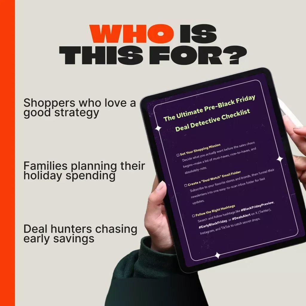 The Ultimate Pre-Black Friday Deal Detective Checklist | Digital Download Guide for Smart Shoppers | How to Monitor Pre-Black Friday Deals Like a Pro