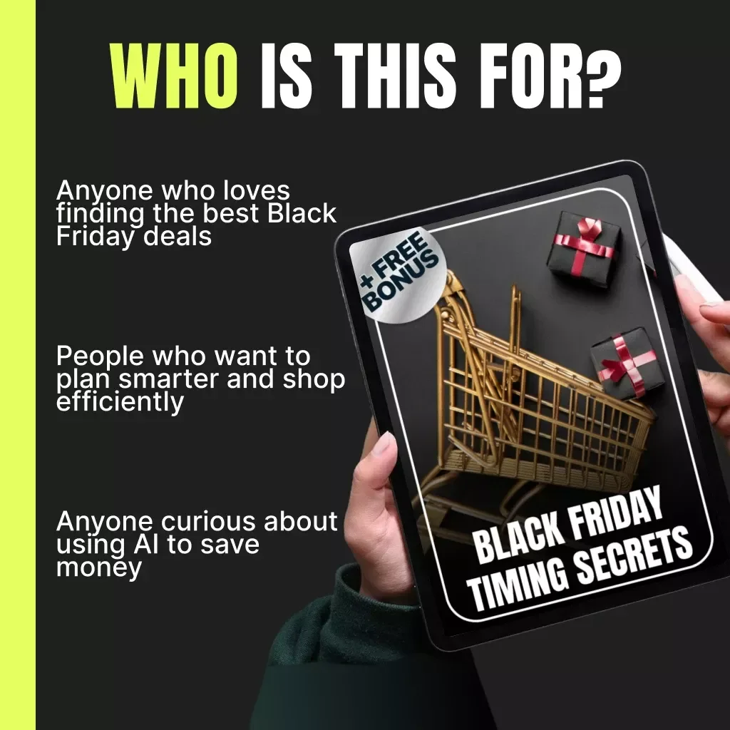 Black Friday Timing Secrets | Ultimate Digital Shopping Guide, AI Deal Tracker, eBook for Smarter Black Friday Strategies