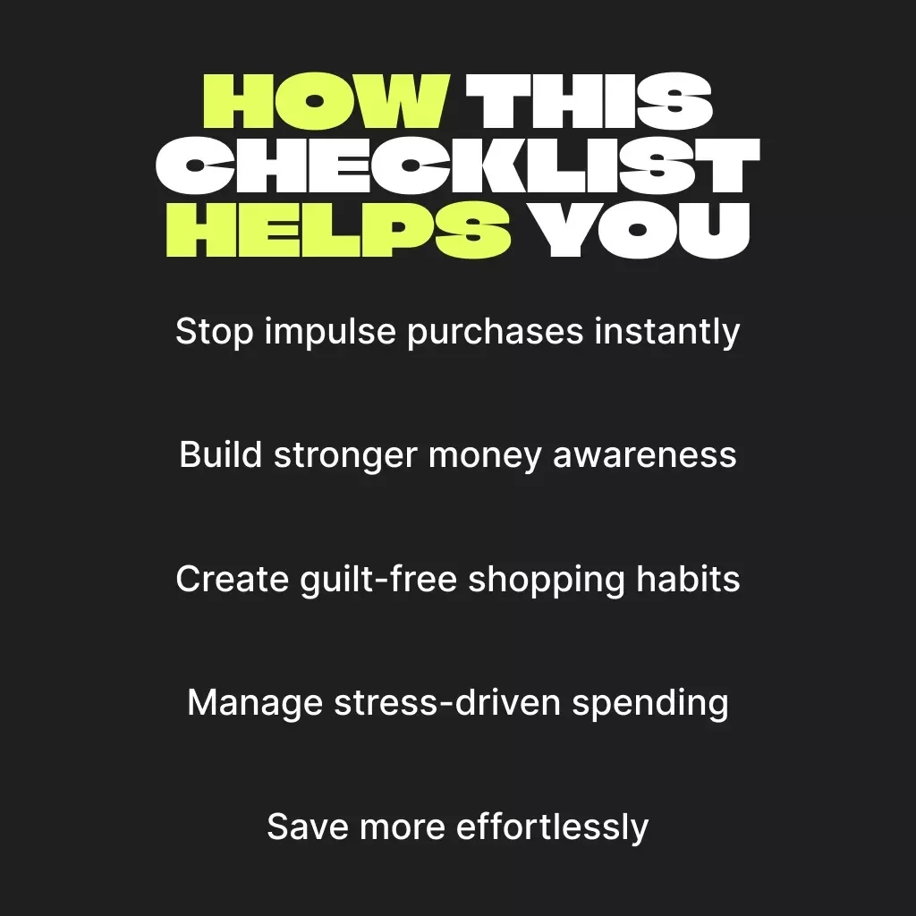 Avoid Emotional Spending | Digital Guide & Checklist for Mindful Shopping, Budget Control, and Smart Money Habits | Printable Self-Help eBook for Conscious Consumers