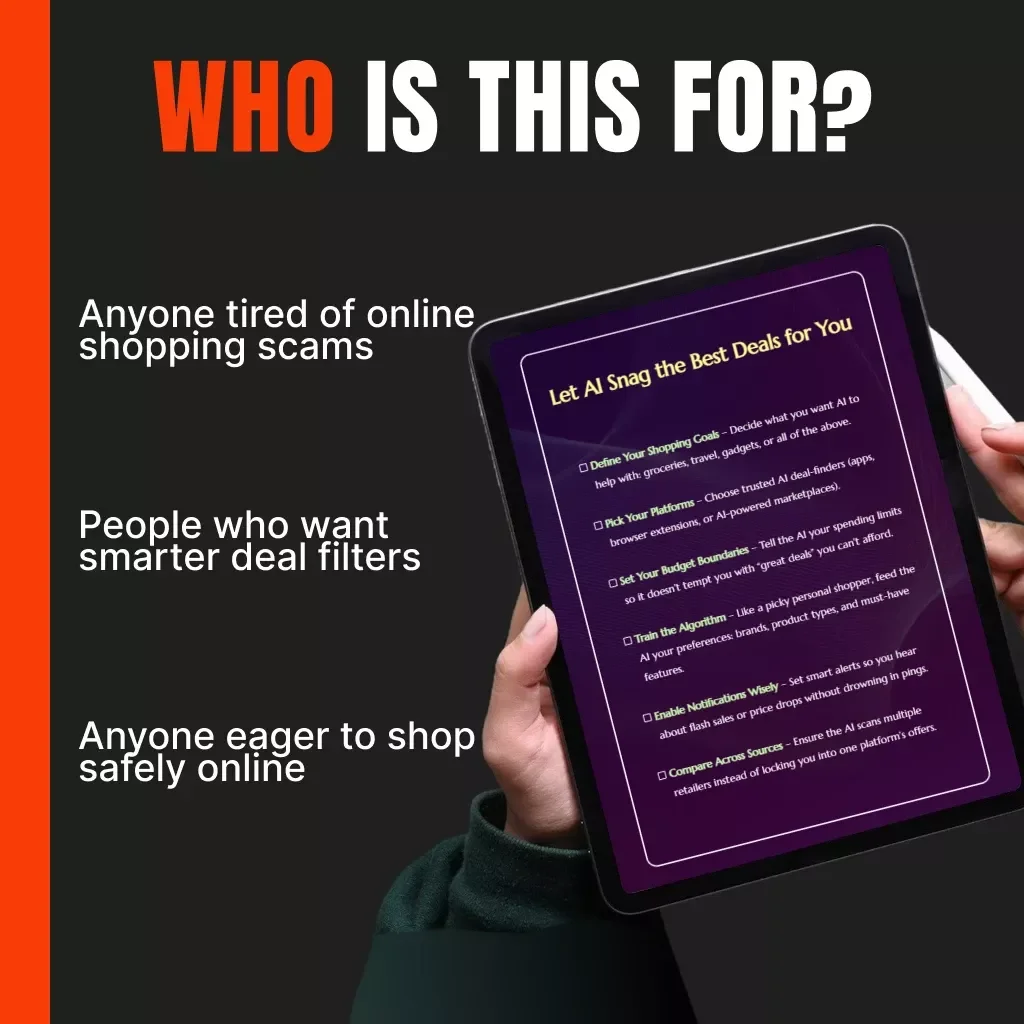 AI-Powered Checklist to Spot & Stop Bad Deals | Digital Download | Ultimate Guide on How to Filter Out Bad Deals with AI | Smart Shopping & Scam Detection Tool for Online Buyers