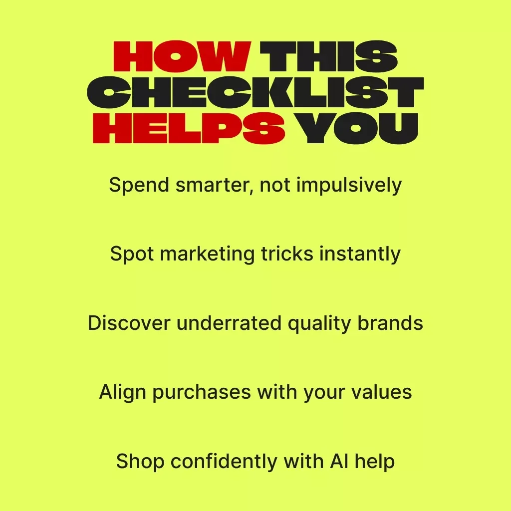 Break Free from Blind Brand Loyalty Checklist | Printable Self-Awareness Guide | Digital Download on How to Avoid Blindly Following Brand Loyalty | Mindful Shopping eBook for Smarter Consumer Choices