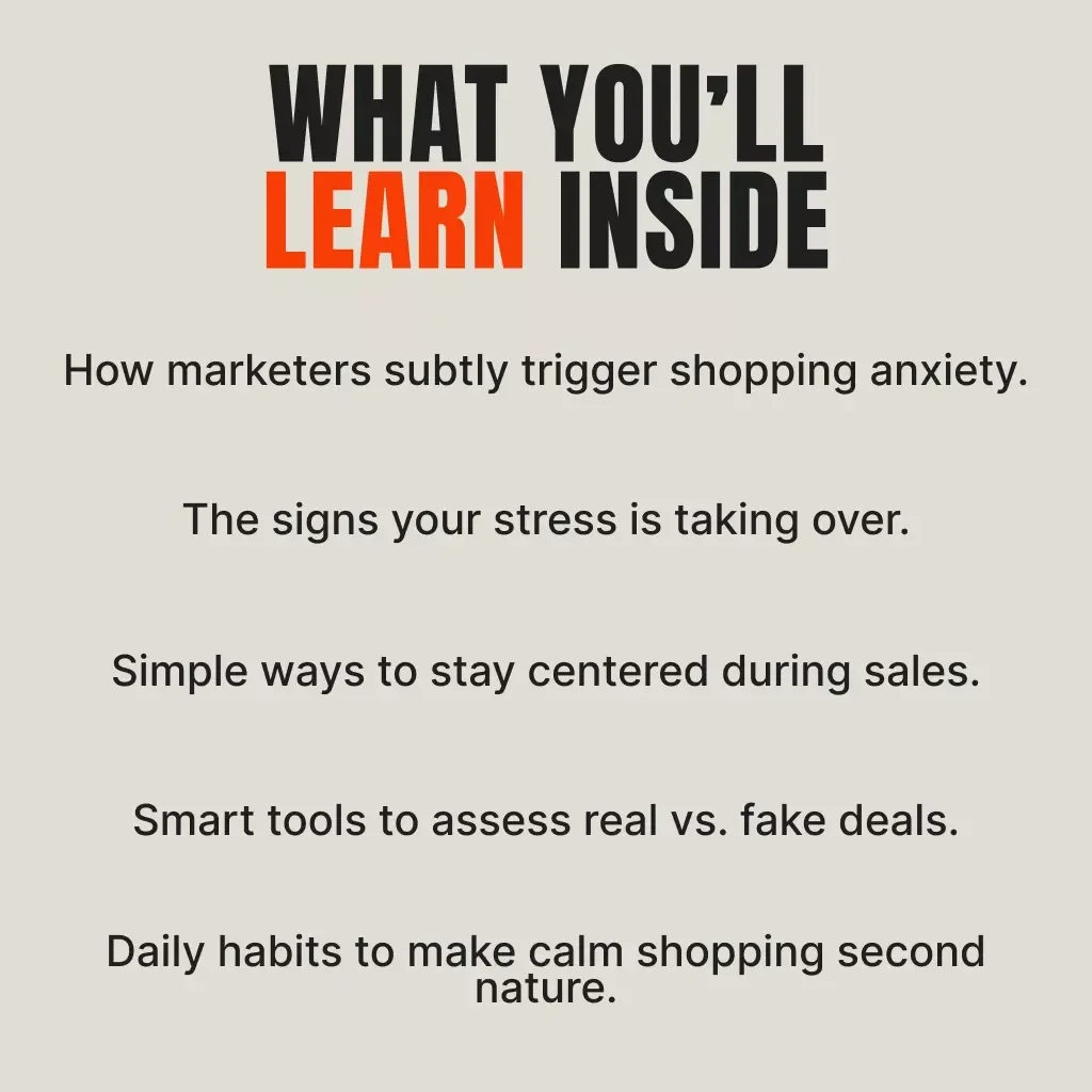 How to Shop Calmly When Discounts Attack | Digital Guide to Stress-Free Shopping, Mindful Spending & Smart Deals