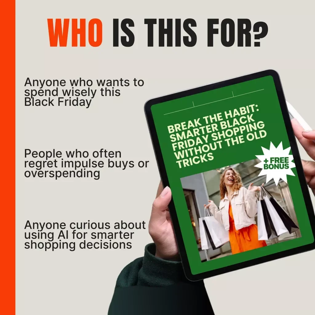Break the Habit: Smarter Black Friday Shopping Without the Old Tricks | Digital Download Guide, eBook & AI Shopping Checklist for Conscious Buyers