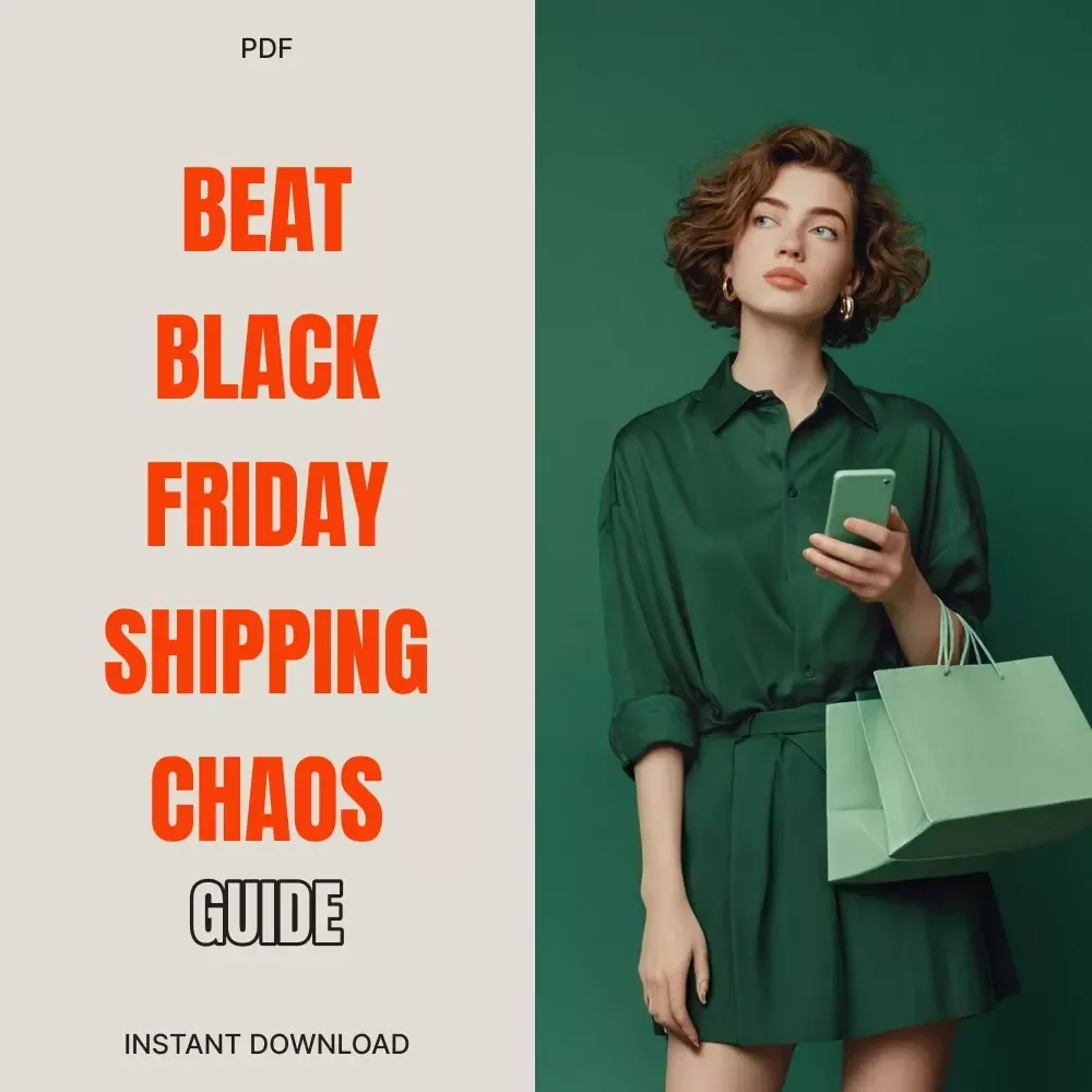 Beat Black Friday Shipping Chaos | Digital Guide to How to Avoid Shipping Delays on Black Friday | Smart Shopper eBook + AI Tools for Holiday Deliveries