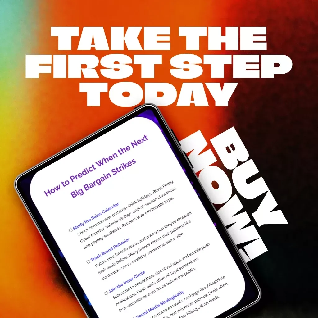 How to Predict When the Next Big Bargain Strikes | Ultimate Flash Sale Strategy Guide | Digital Download eBook for Smart Shoppers, Deal Trackers & Bargain Hunters