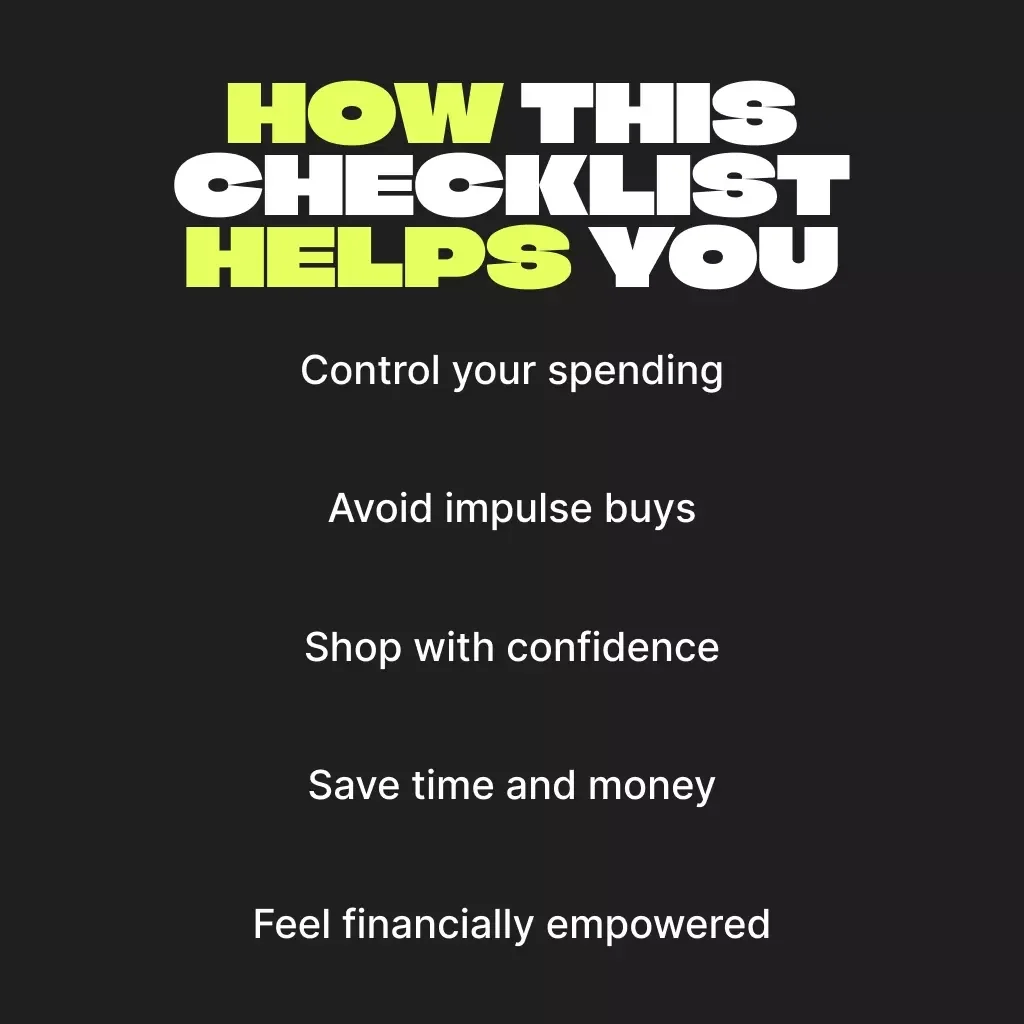 Black Friday Survival Checklist: Shop Smart Without Emotional Spending | Printable Digital Download | Black Friday How to Shop Without Emotional Spending Guide for Smart Shoppers