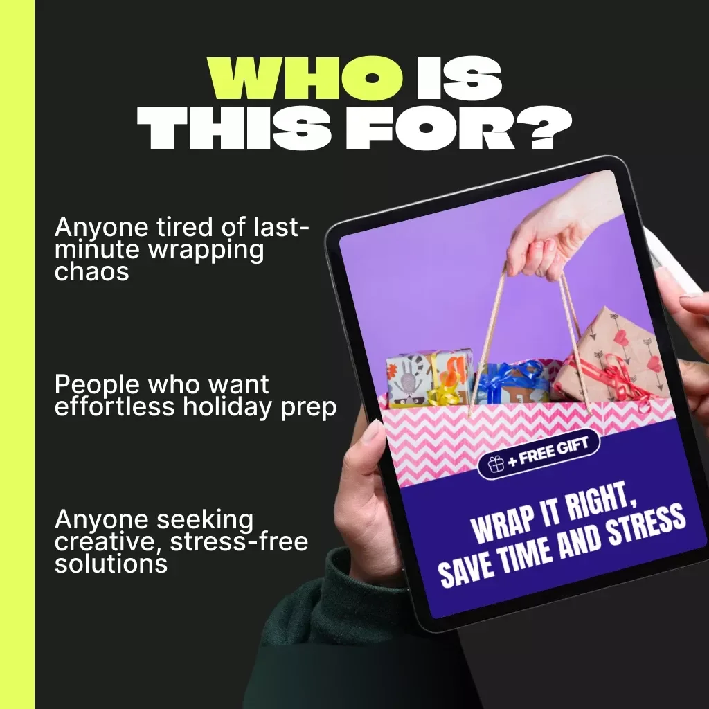 Wrap It Right, Save Time and Stress | The Ultimate eBook Guide to the Best Way to Wrap Black Friday Purchases Efficiently for a Calm, Organized, and Joyful Holiday Season