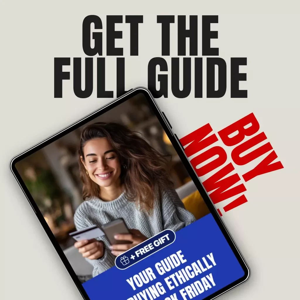 Your Guide to Buying Ethically on Black Friday | Digital eBook | Sustainable Shopping Guide | Ethical Consumer Checklist for Conscious Buyers | Eco-Friendly Black Friday Tips