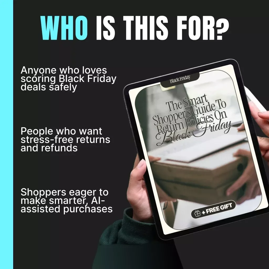 The Smart Shopper’s Guide to Return Policies on Black Friday | Digital eBook | Black Friday Shopping Tips | AI-Powered Return Strategy | Smart Consumer Checklist