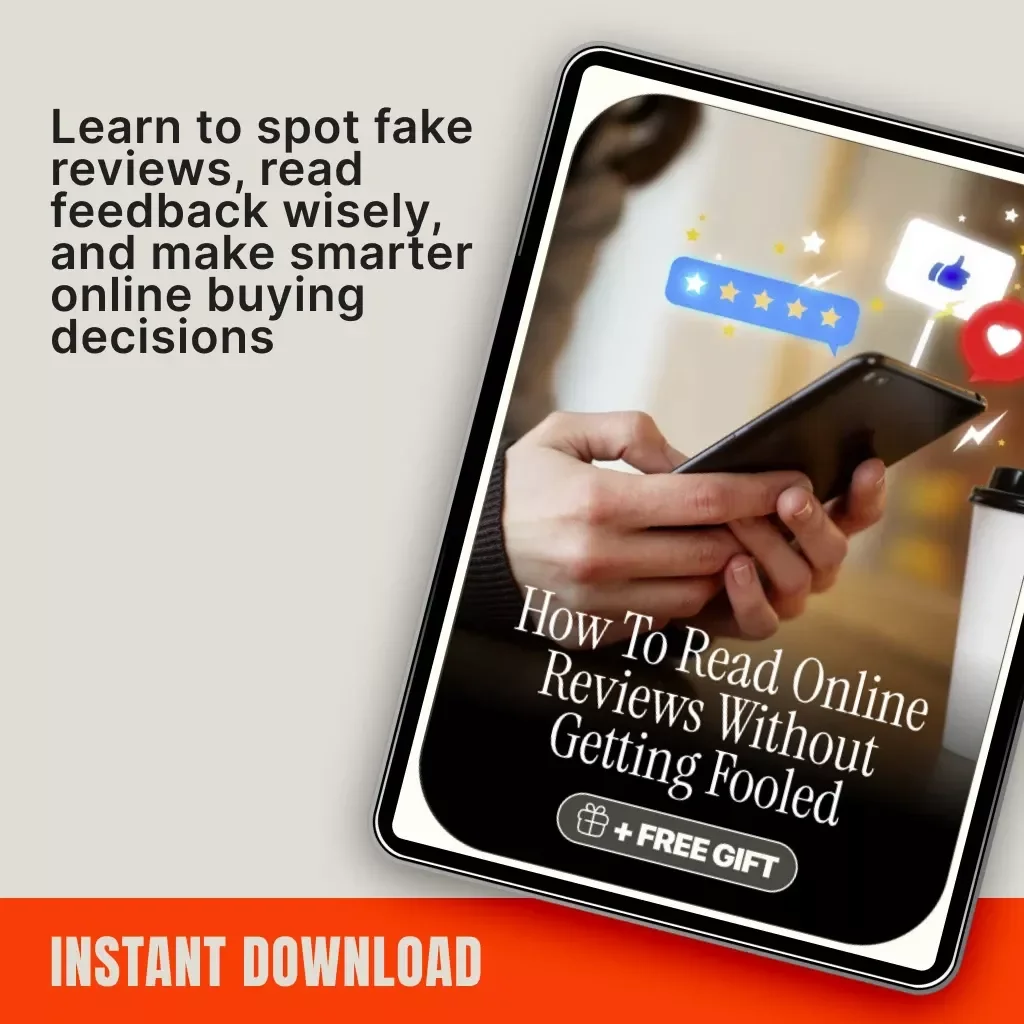 How to Read Online Reviews Without Getting Fooled | Digital Guide on How to Read Online Reviews Carefully | Smart Consumer eBook for Savvy Online Shoppers
