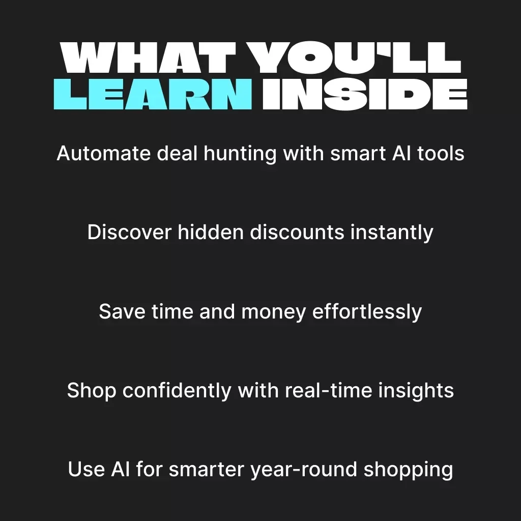 AI-Powered Black Friday: How to Snag the Best Deals Without the Stress | Ultimate Digital Guide on How to Use AI to Find the Best Shopping Deals, Smart Buyer eBook for Stress-Free Savings
