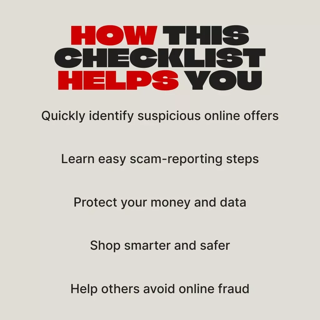 How to Report Suspicious Black Friday Deals – Printable Digital Checklist | Online Safety Guide for Smart Shoppers | Cyber Scam Awareness eBook Download