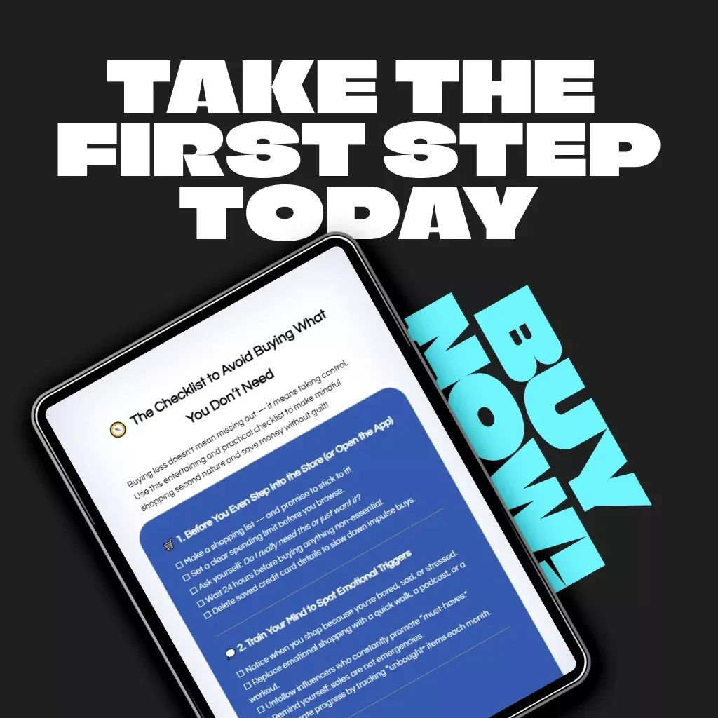The Checklist to Avoid Buying What You Don’t Need | Printable Digital Download | How to Avoid Buying Unnecessary Items | Minimalist Shopping & Budget Guide