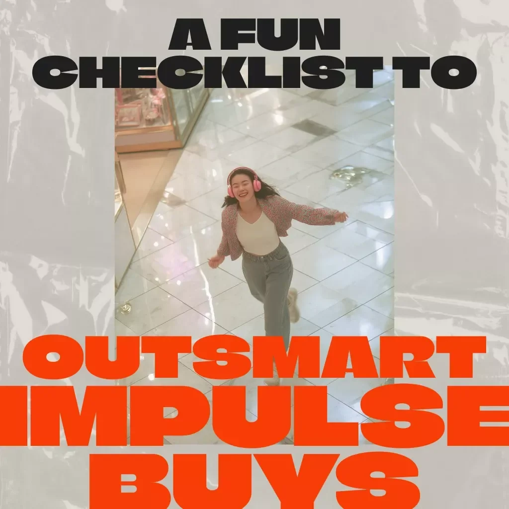 A Fun Checklist to Outsmart Impulse Buys – AI Shopping Guide, Digital Download, Budgeting eBook, Smart Spending Printable
