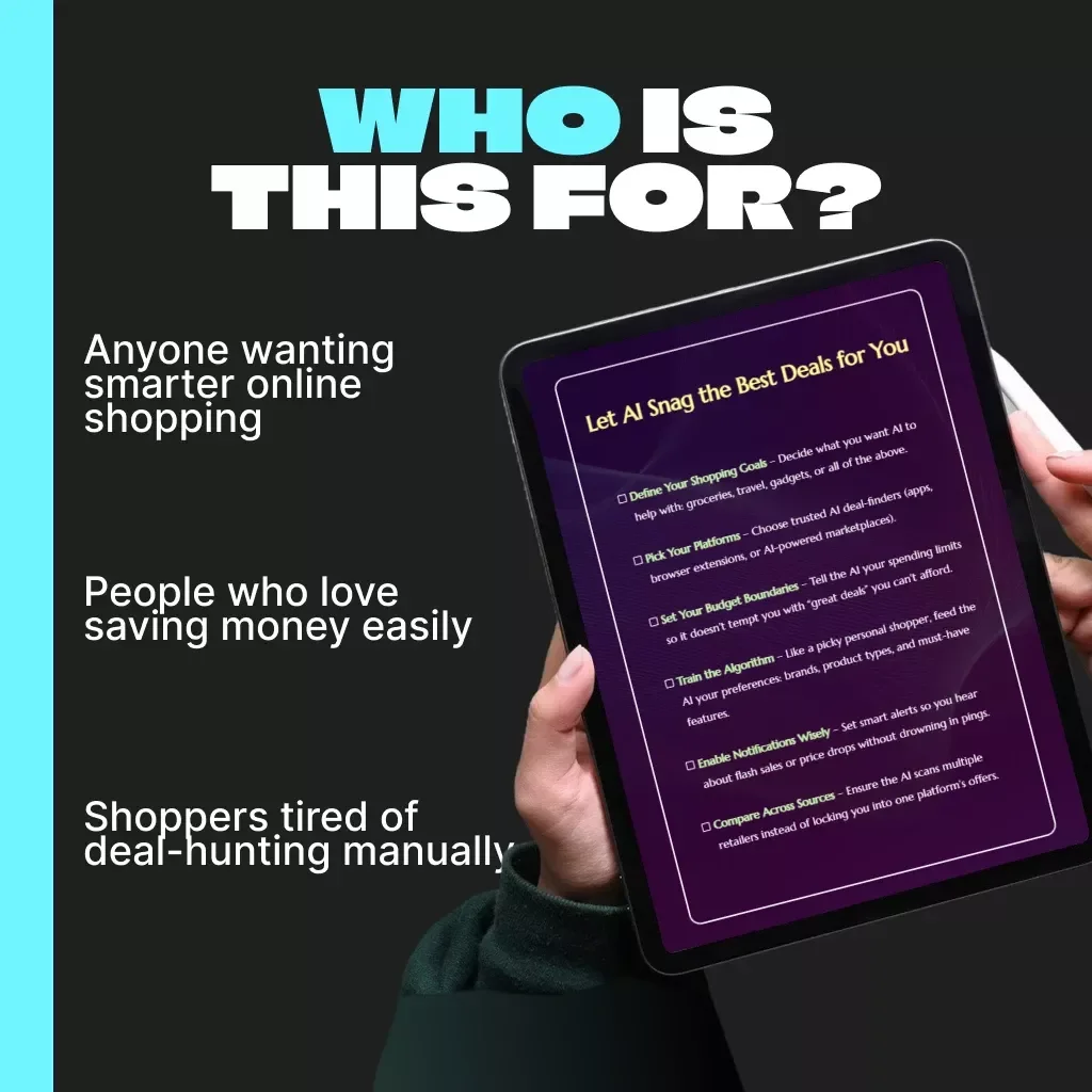 Let AI Snag the Best Deals for You – Smart Shopping Checklist | Digital Download | How to Let AI Choose Deals for You Guide