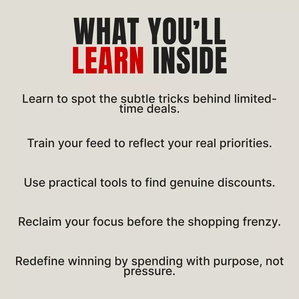 How to Stop Letting Social Media Think for You | Digital Guide on How to Avoid Being Influenced by Social Media, Build Smart Shopping Habits & Regain Control of Your Mind