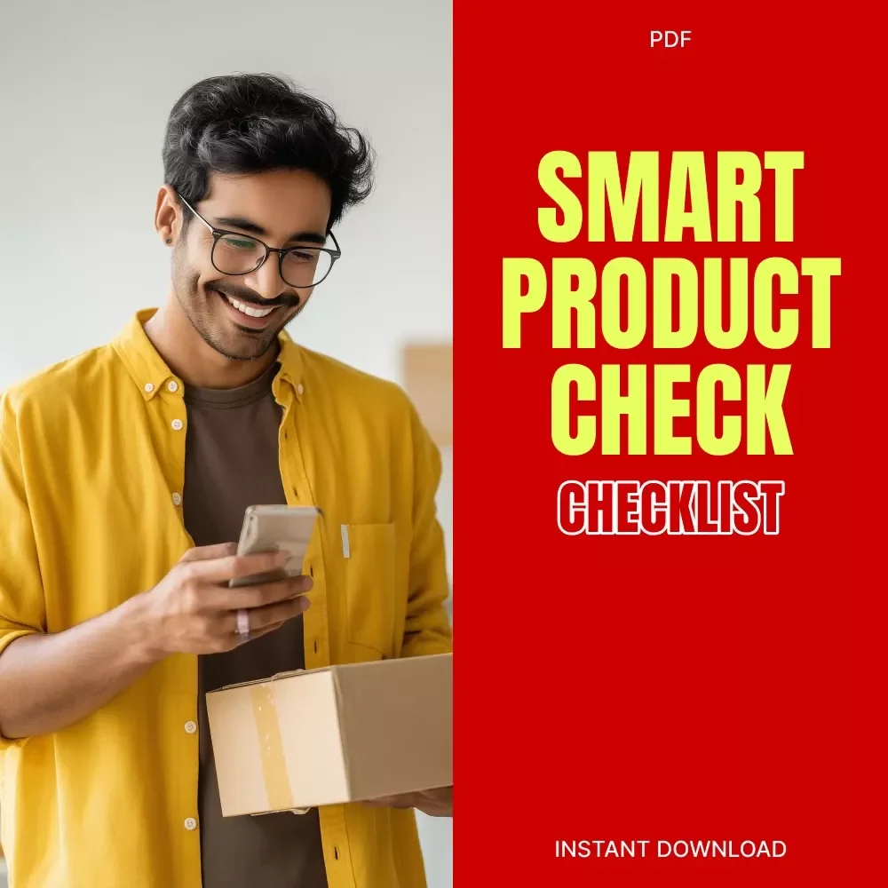 Smart Product Check Checklist | Digital Download Guide | How to Check If a Product Is Useful | Minimalist Buyer’s eBook for Smarter Shopping Decisions