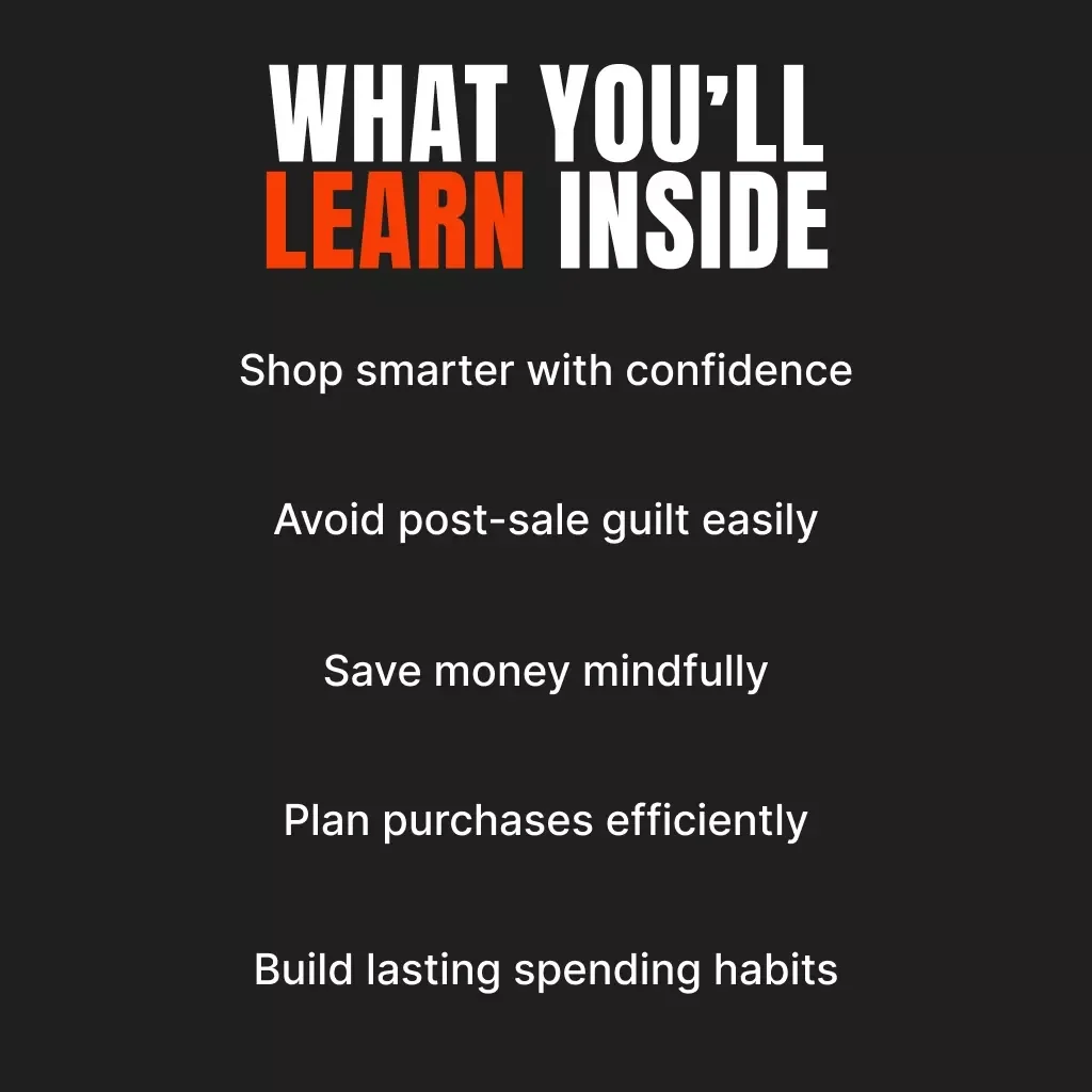 Black Friday, No Regrets: Guilt-Free Shopping | Digital Guide, eBook, Checklist for Mindful Spending, Budget Planning & Smart Deals