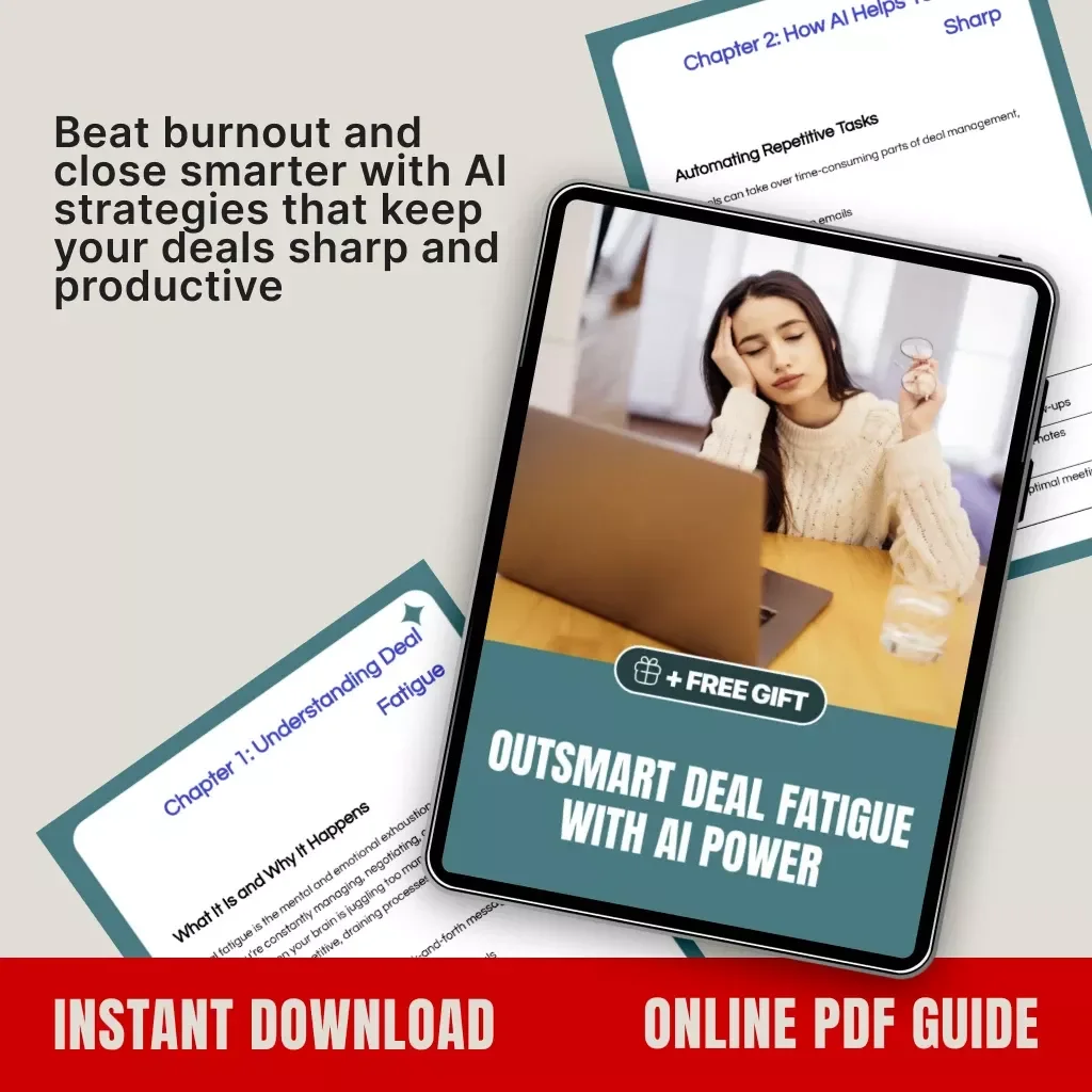 Outsmart Deal Fatigue with AI Power | Digital Guide on How to Use AI to Handle Deal Fatigue | Boost Sales Productivity, Automate Workflows & Stay Sharp with AI Tools