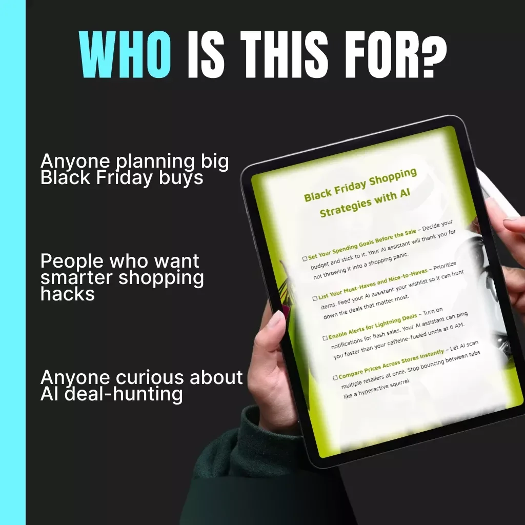 Black Friday Shopping Strategies with AI – Smart Savings Checklist for 2025 | How to Use AI-Powered Shopping Assistants During Black Friday | Digital Download