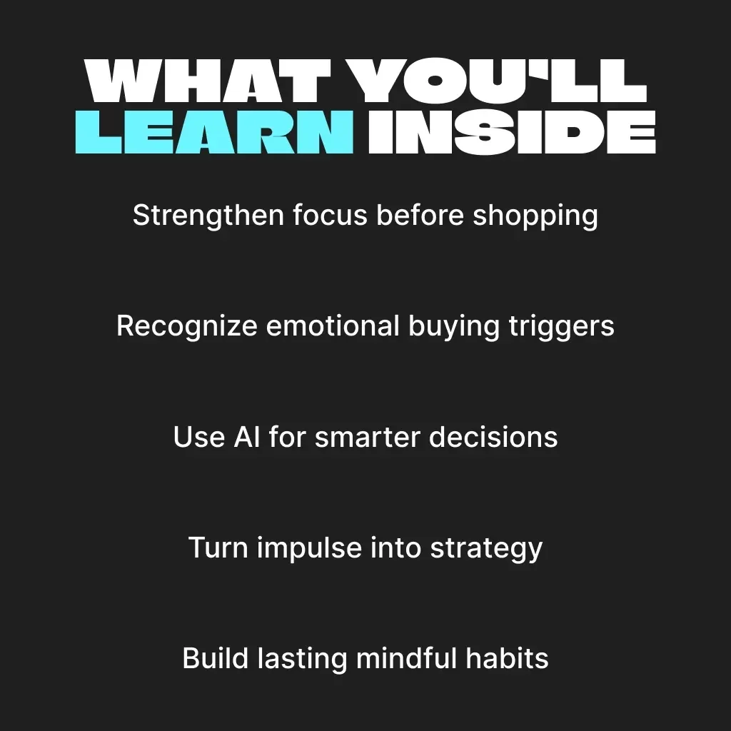 Stay Sharp When Sales Go Wild | Focus & Self-Control Guide for Smart Shoppers | Digital Download on How to Stay Focused During Massive Sales