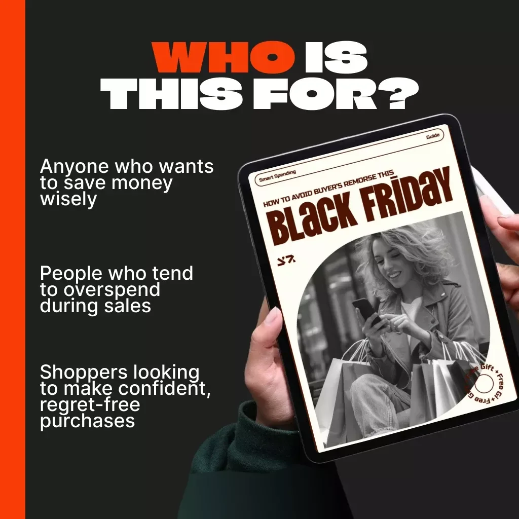 Smart Spending: How to Avoid Buyer’s Remorse This Black Friday | Digital Guide for Conscious Shoppers | Tips for Avoiding Buyer’s Remorse After Black Friday | Budgeting, Planning & AI-Powered Shopping Strategies