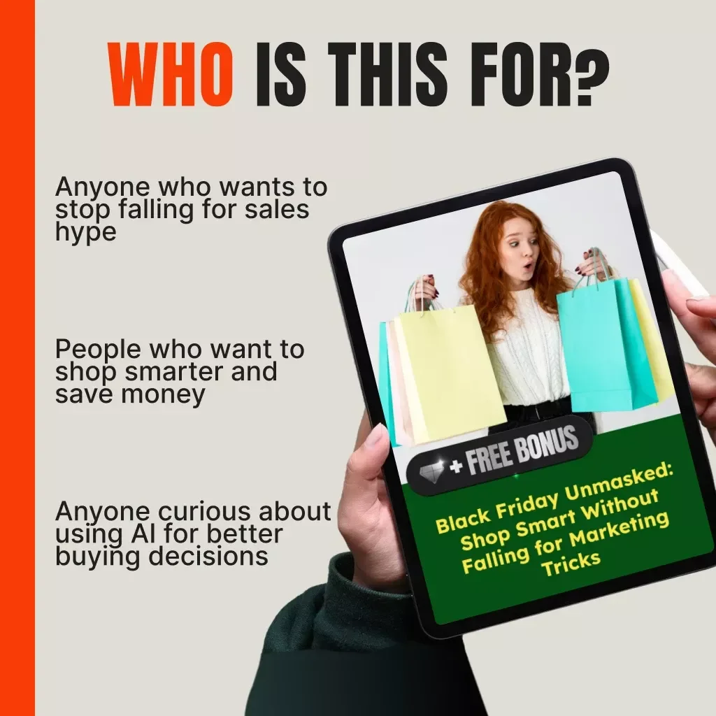 Black Friday Unmasked: Shop Smart Without Falling for Marketing Tricks | Digital eBook Guide for Smarter Shopping, Consumer Psychology, and AI Tools for Deal Analysis