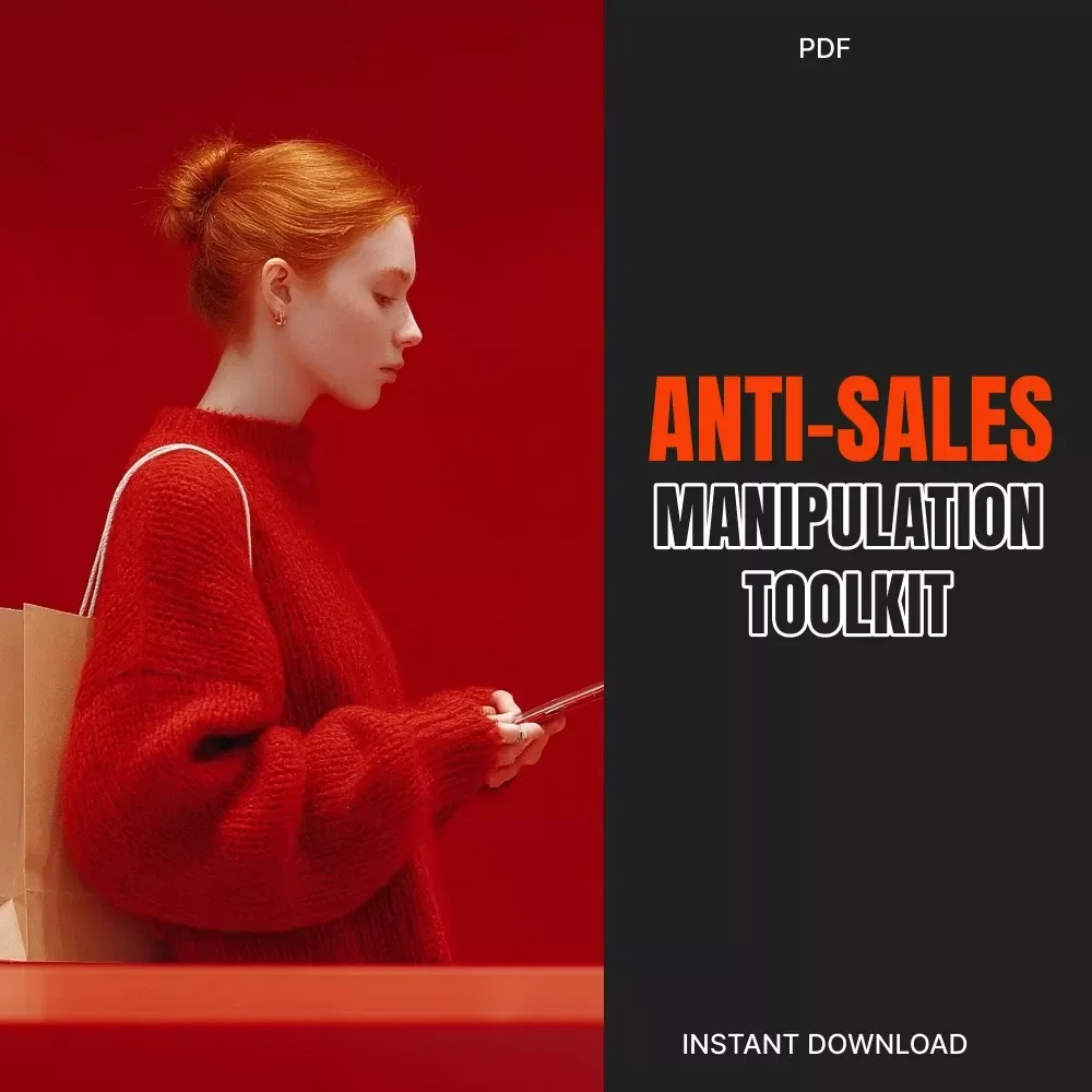 Your Anti-Sales Manipulation Toolkit | Printable Checklist for Smart Shoppers | How to Resist High-Pressure Sales & Emotional Persuasion | Digital Download Self-Protection Guide