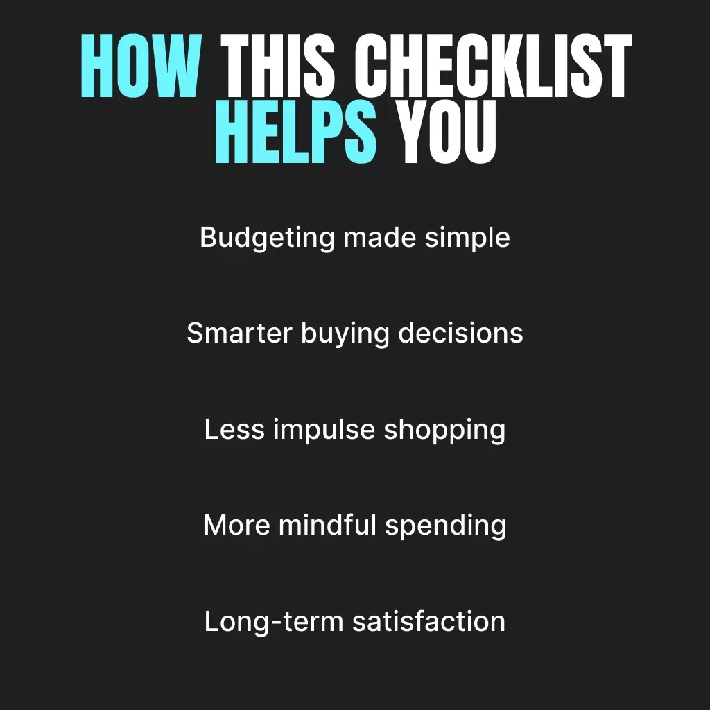 Smart Shopper’s Goal-Setting Checklist | Printable Shopping Planner | Digital Download for Smarter Spending | Budget-Friendly Guide with Tips for Setting Shopping Goals
