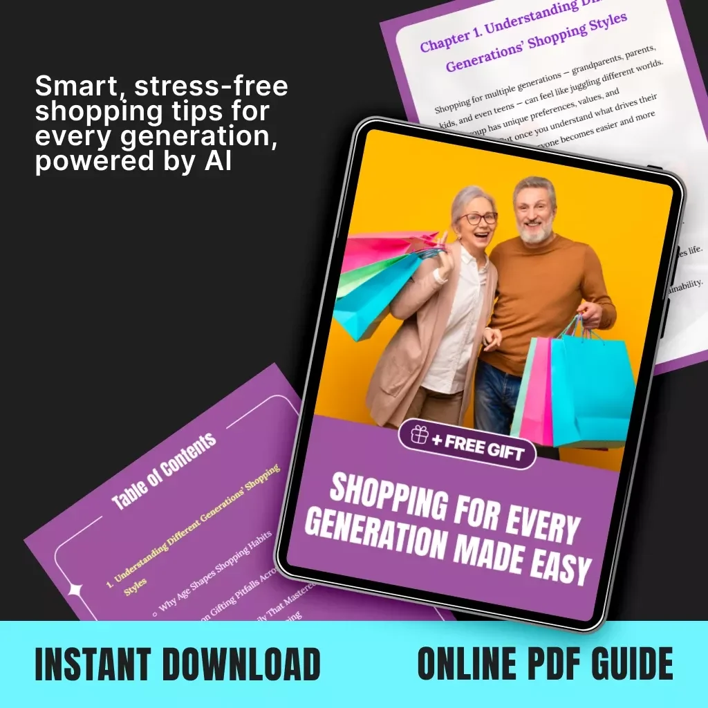 Shopping for Every Generation Made Easy | Ultimate Digital Guide with Tips for Shopping for Multiple Generations, AI Gift Planning & Multigenerational Shopping Strategies