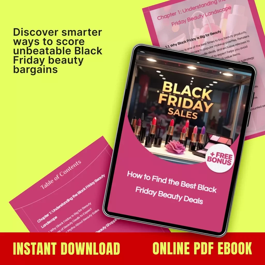 How to Find the Best Black Friday Beauty Deals | Ultimate eBook Guide for Smart Shoppers | Digital Download for Beauty Lovers & Bargain Hunters