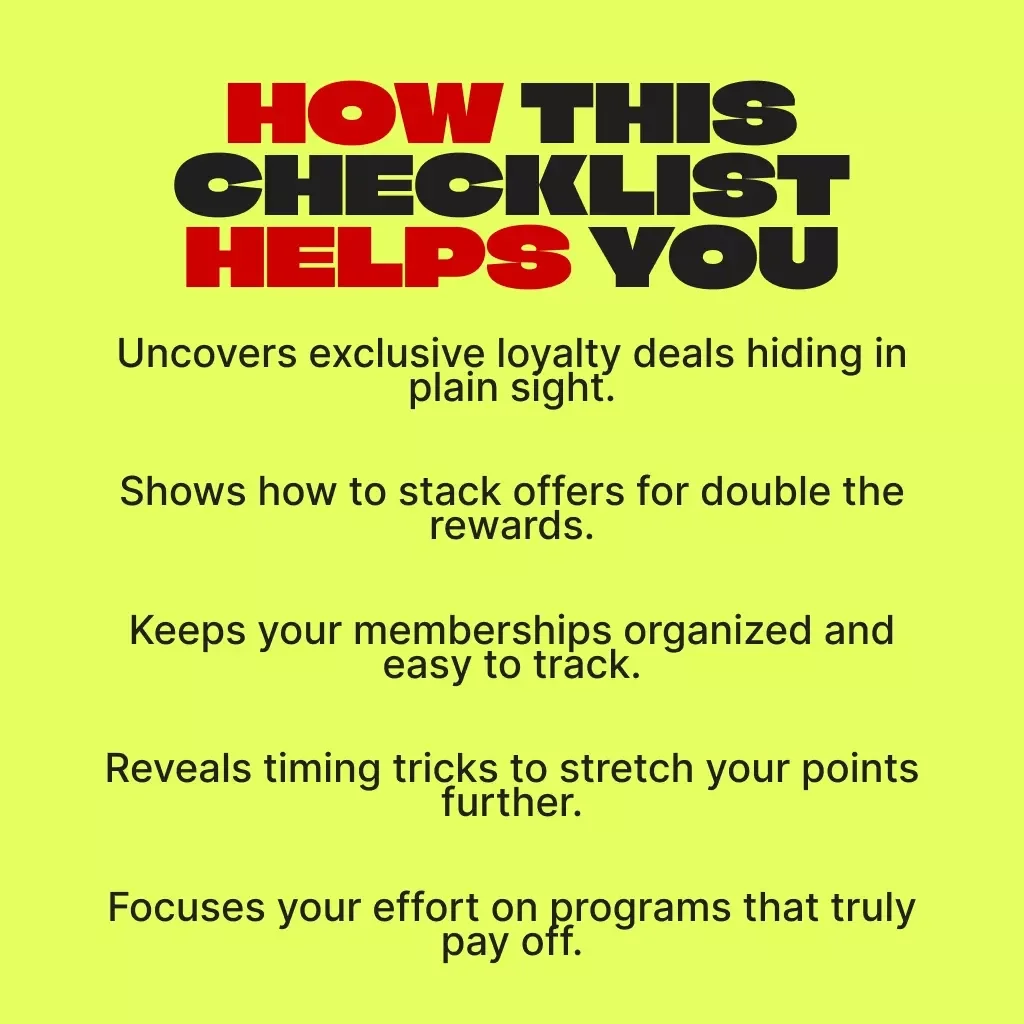 The Insider’s Checklist to Unlock Hidden Loyalty Deals | Digital Download Checklist for Savvy Shoppers | How to Find Exclusive Loyalty Deals & Maximize Rewards