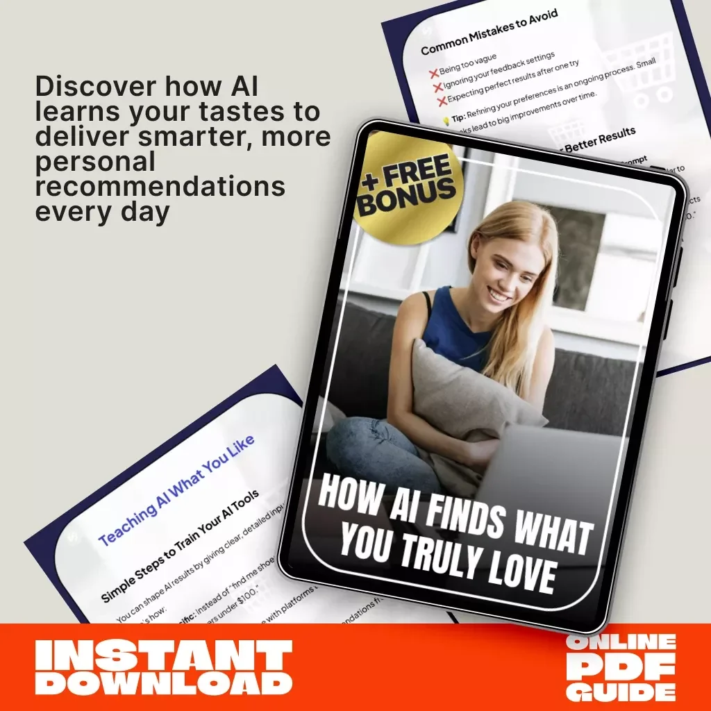 How AI Finds What You Truly Love | Digital Guide to Teaching AI Your Style, Preferences & Perfect Product Matches | eBook for Smart Shoppers, Creators & AI Enthusiasts