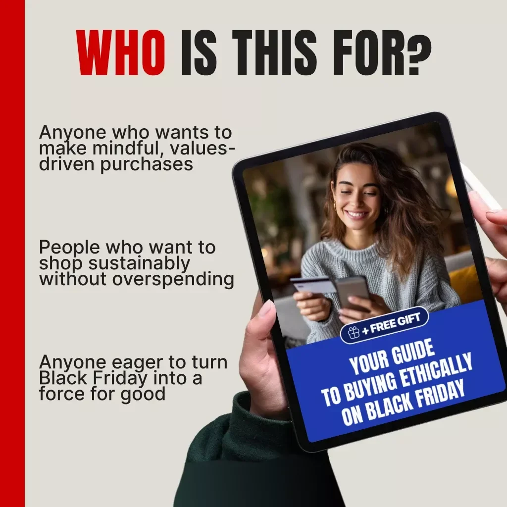 Your Guide to Buying Ethically on Black Friday | Digital eBook | Sustainable Shopping Guide | Ethical Consumer Checklist for Conscious Buyers | Eco-Friendly Black Friday Tips