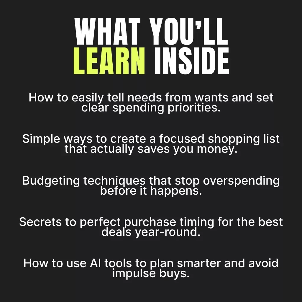 Master the Art of Planning Purchases Ahead | Budgeting & Smart Shopping eBook | Practical Tips for Planning Purchases Ahead | Digital Download Guide for Smarter Spending