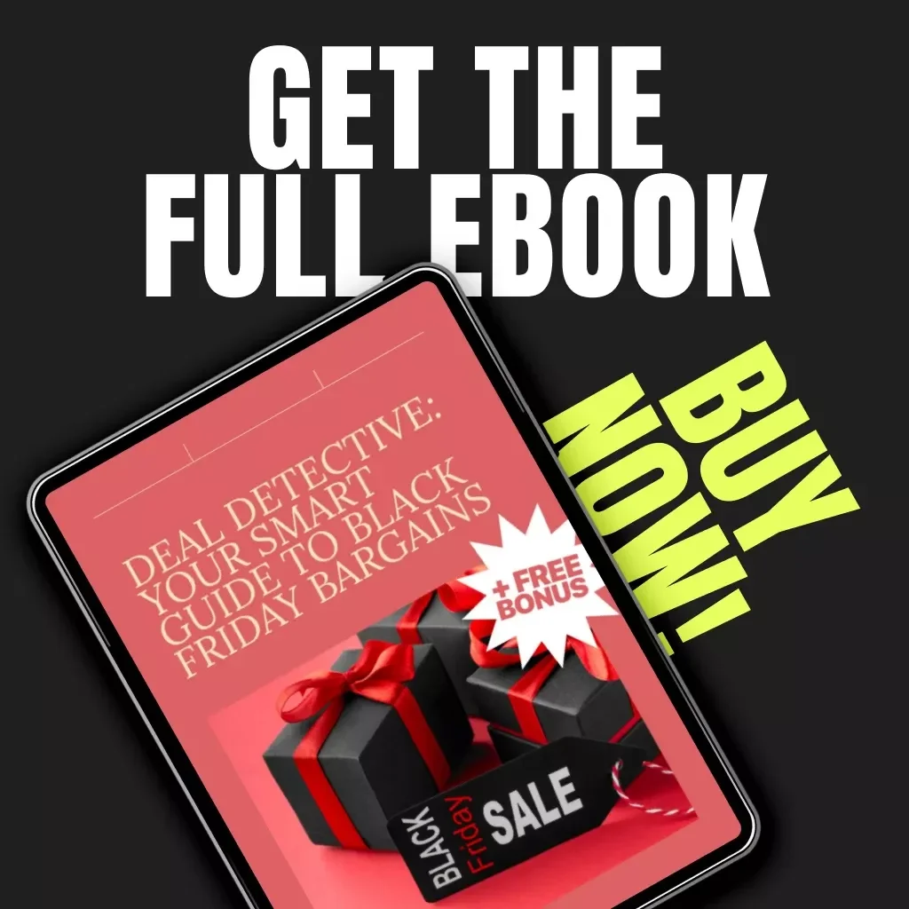Deal Detective: Your Smart Guide to Black Friday Bargains | Digital Download | Smart Shopping eBook, AI-Powered Money-Saving Guide, Holiday Deals Checklist