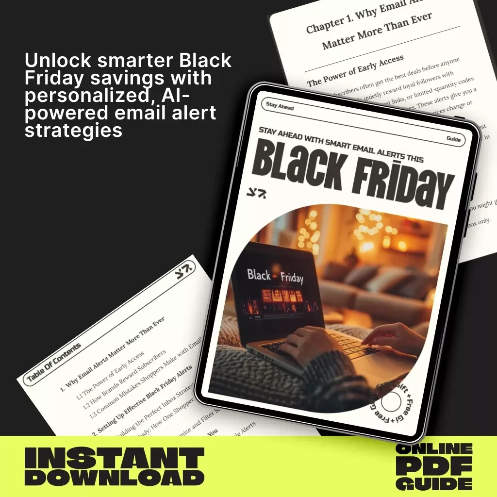 Stay Ahead with Smart Email Alerts This Black Friday | Digital Guide for Savvy Shoppers | Learn the Best Ways to Use Email Alerts for Black Friday Sales