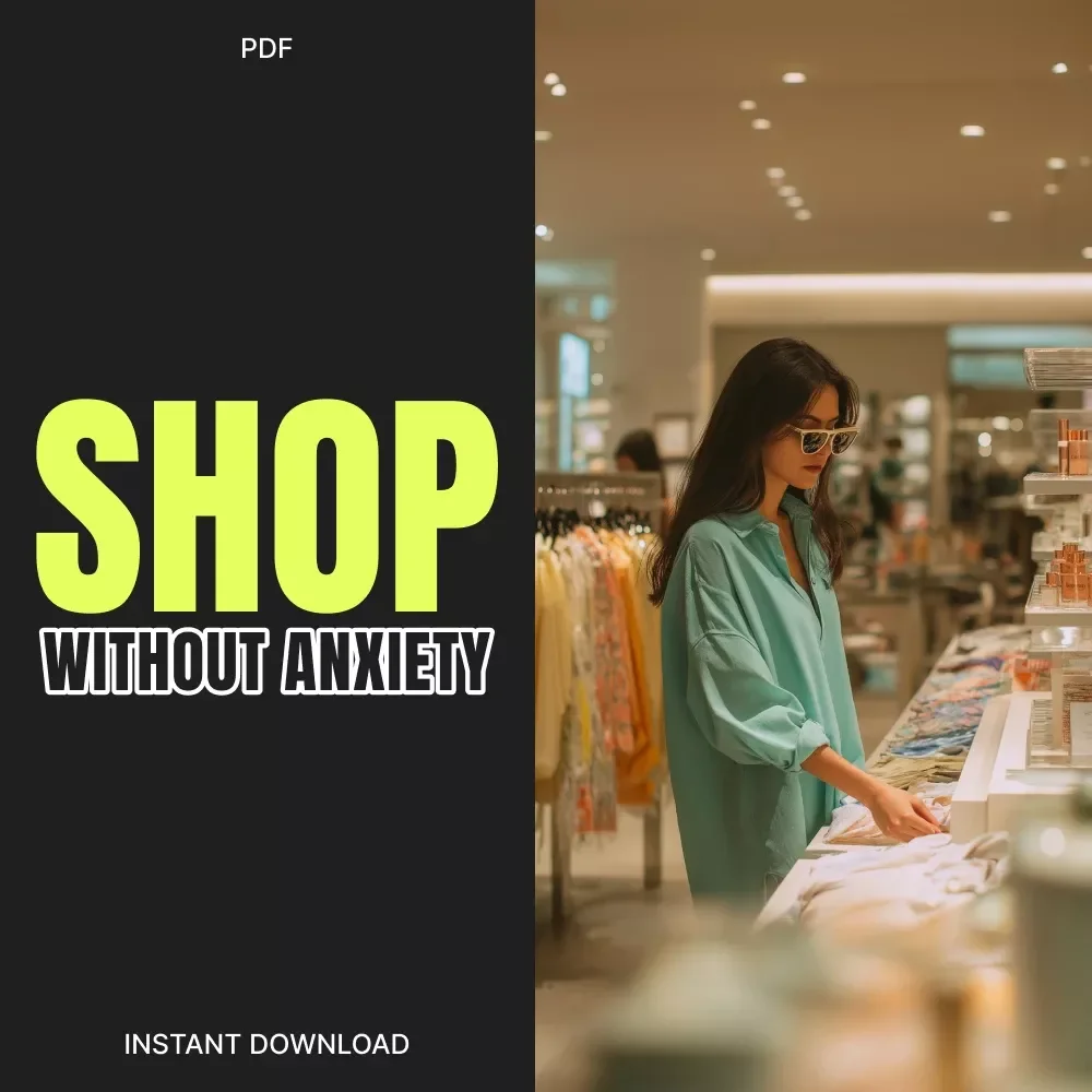 How to Shop Without Anxiety and Still Save Smart | Black Friday How to Shop Without Anxiety Guide | Digital Download for Mindful and Smart Shoppers