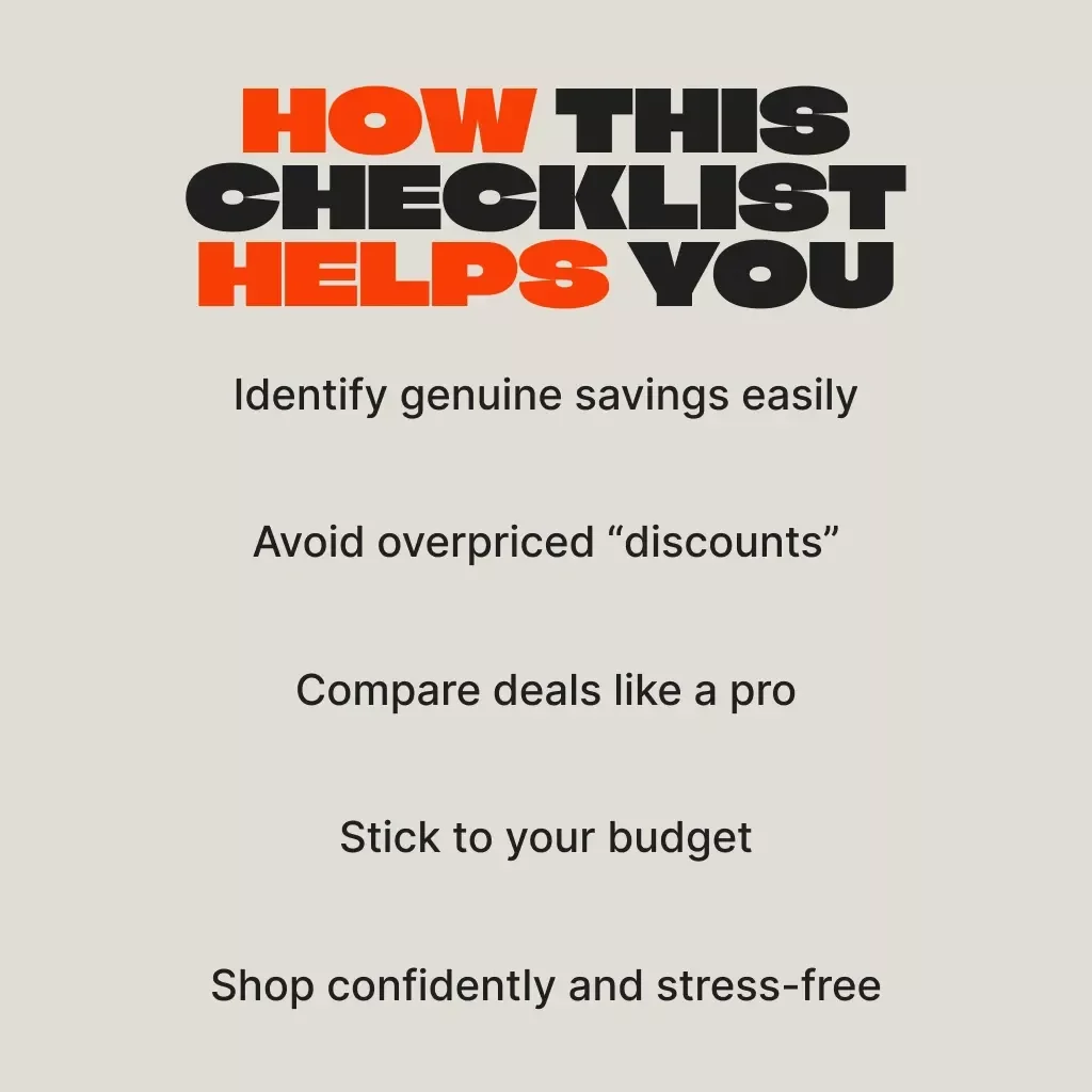 Black Friday Price-Savvy Checklist: Don’t Get Tricked! | Smart Shopper Guide to Real Discounts & How to Avoid Being Tricked by Initial Prices | Digital Download, Money-Saving Printable, Budget Planner