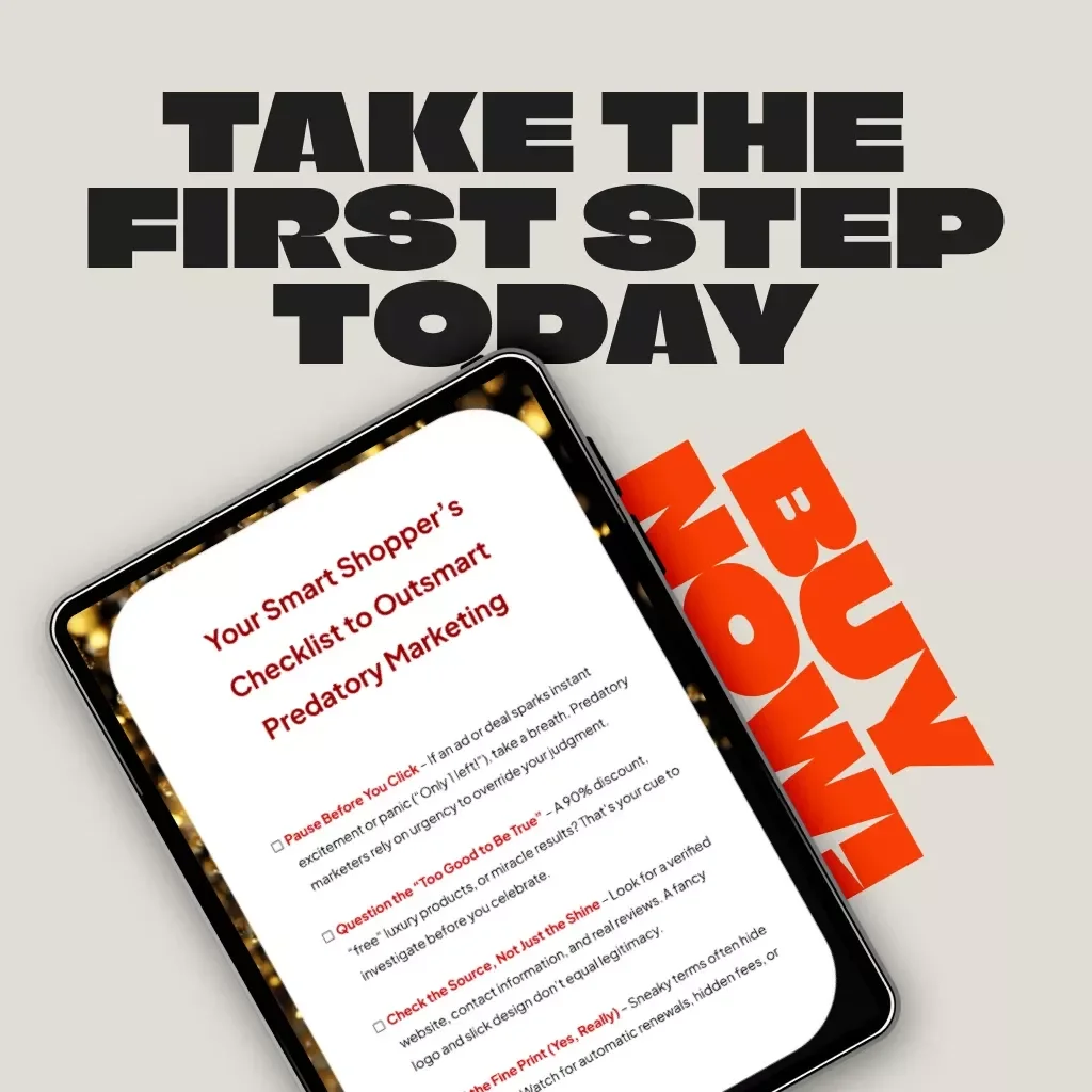 Your Smart Shopper’s Checklist to Outsmart Predatory Marketing | Digital Download | Consumer Protection Guide | eBook for Smart Online Shopping | Avoid Scams & Manipulative Ads