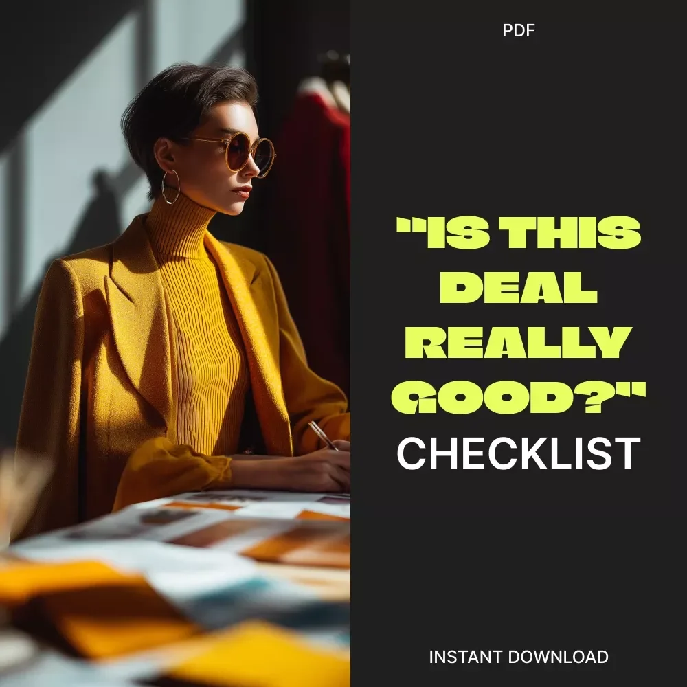The Ultimate “Is This Deal Really Good?” Checklist | Digital Download Guide to How to Check If a Deal Is Really Good | Smart Shopping eBook & Printable List for Savvy Buyers