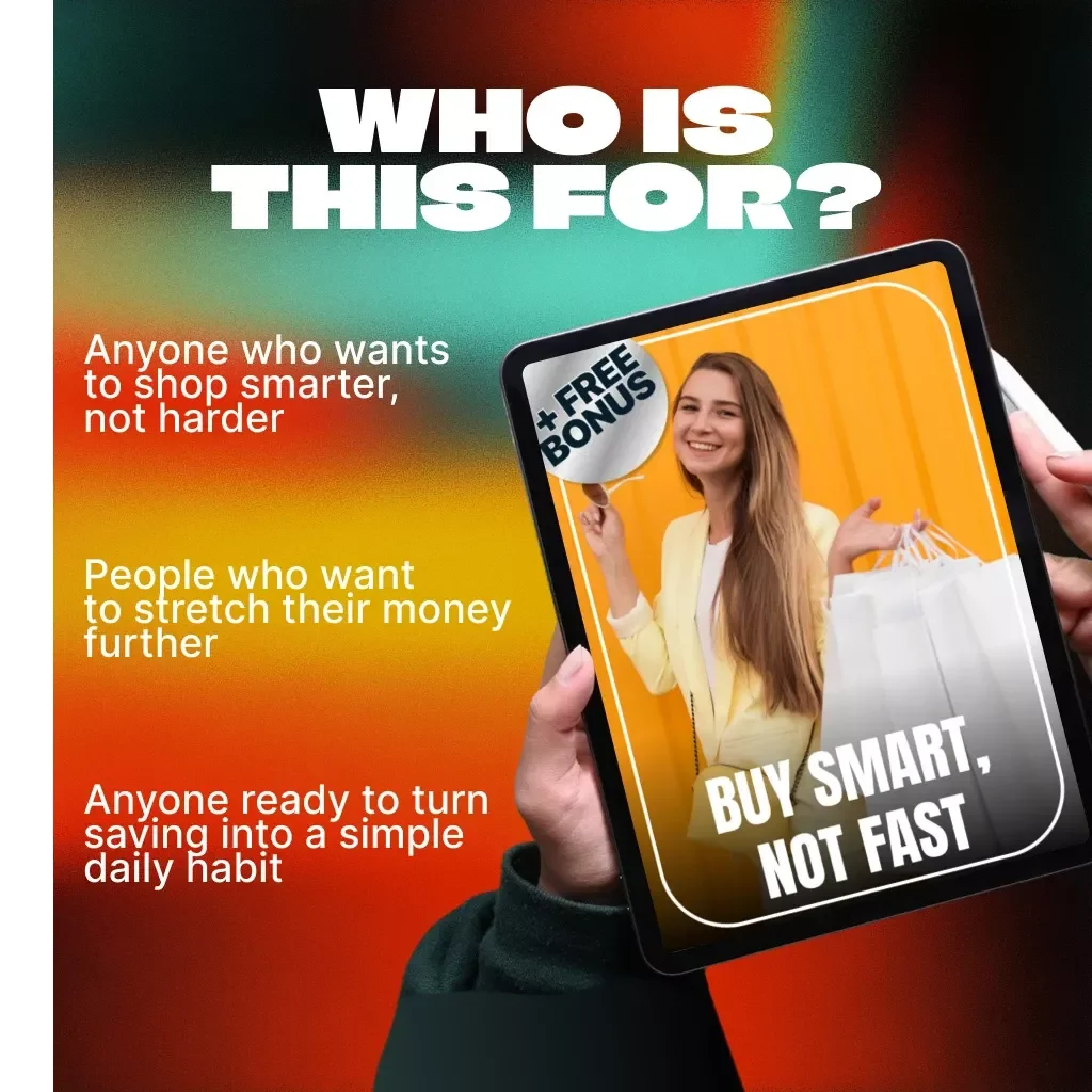 Buy Smart, Not Fast | Budgeting & Shopping Strategy eBook for Intentional Shoppers | Learn How to Plan Which Items to Buy First