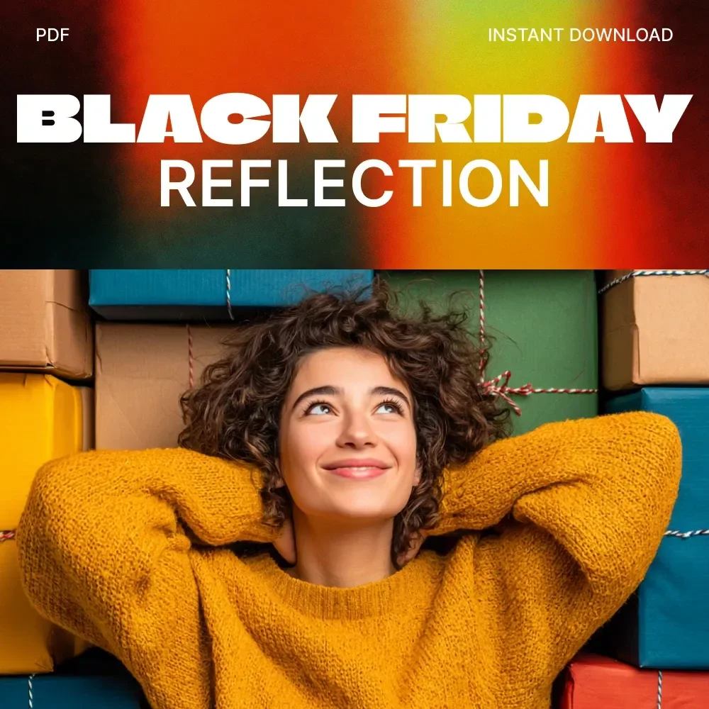 The Black Friday Reflection Checklist | Digital Download | Smart Shopping Planner & Spending Review Guide | why you should review last year’s black friday purchases