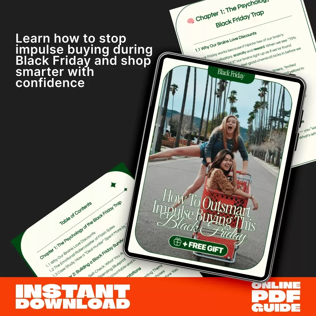 How to Outsmart Impulse Buying This Black Friday | Digital Guide for Smart Shoppers | Learn How to Stop Impulse Buying During Black Friday Sales