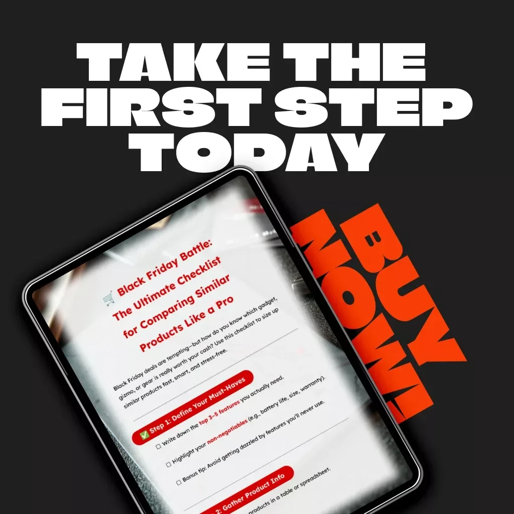 Black Friday Battle: The Ultimate Checklist for Comparing Similar Products Like a Pro | Digital Download | How to Compare Similar Products Effectively | Black Friday Shopping Guide for Smart Buyers