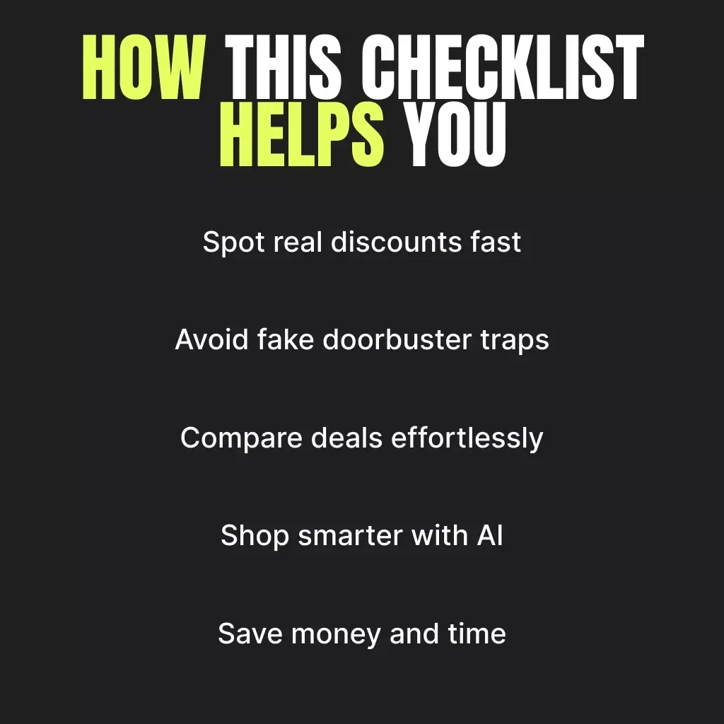 Black Friday Showdown: The Ultimate Doorbuster Comparison Checklist | Printable Guide to How to Compare Doorbuster Deals, Save Big, and Shop Smarter