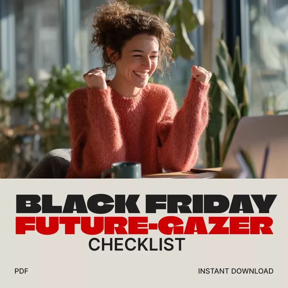 BLACK FRIDAY FUTURE-GAZER CHECKLIST: How to Use AI to Forecast the Best Purchase Windows | Smart Shopping eBook | Digital Download Guide for Deal Hunters