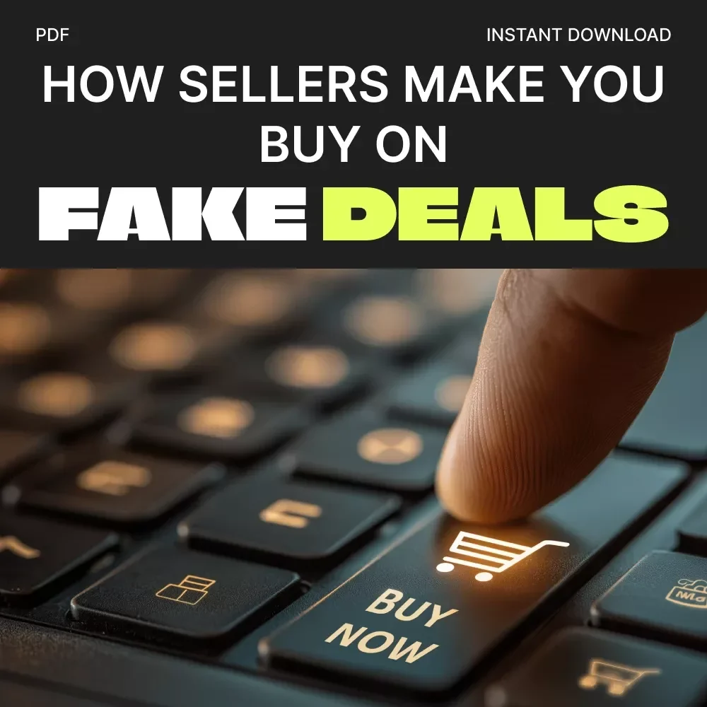 How Sellers Make You Buy on Fake Deals – eBook Guide to Spotting How Sellers Run Fake Sales | Learn to Identify Fake Discounts, Misleading Flash Sales & Smart Shopping Tactics