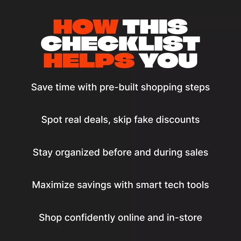 The Fast & Easy Deal-Finding Black Friday Checklist | How to Find Black Friday Deals Fast and Easy | Digital Download Shopping Guide & Planner